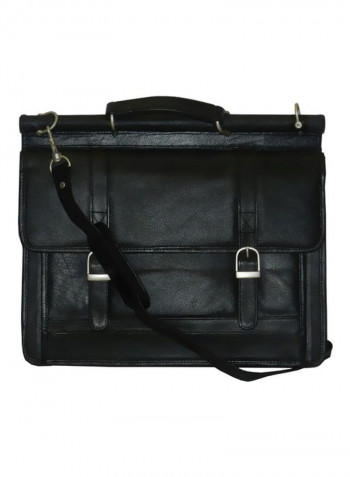Leather Crossbody Bag Black