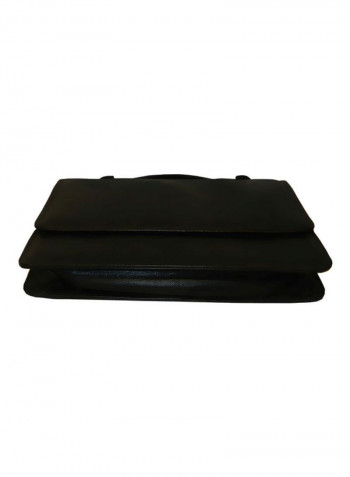 Leather Crossbody Bag Black