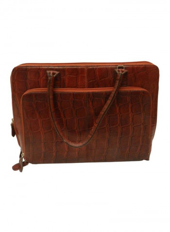 Leather Crossbody Bag Cherry