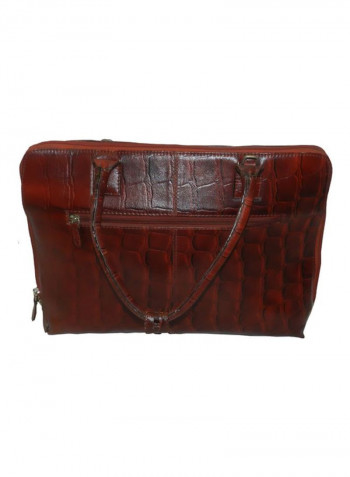 Leather Crossbody Bag Cherry