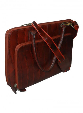 Leather Crossbody Bag Cherry