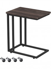Overbed Side Table Brown/Black