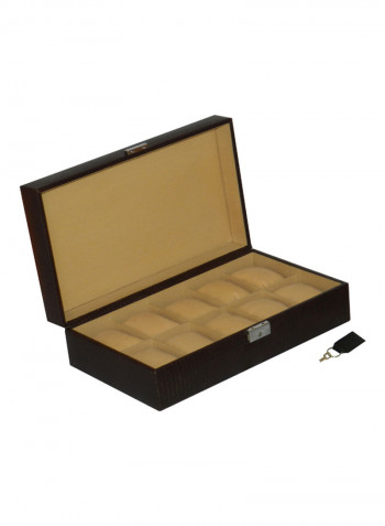 Textured Designer 10 Watch Box