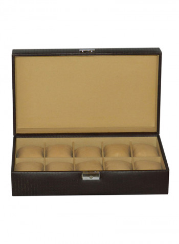 Textured Designer 10 Watch Box