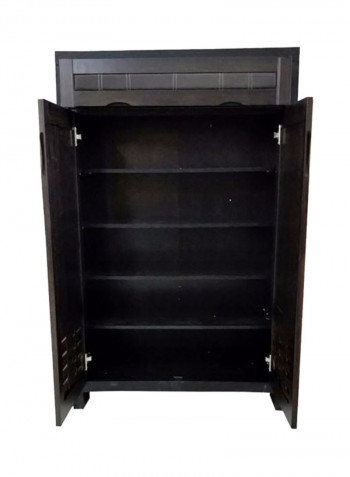 Shoe Cabinet With 2 doors Brown 125x85x40centimeter
