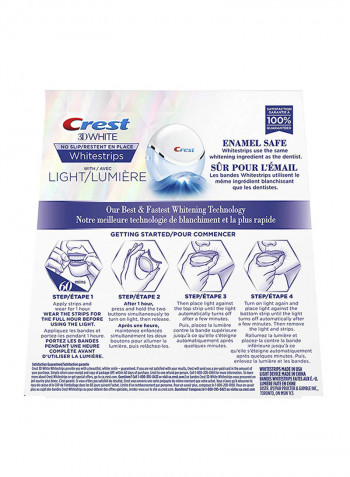 3D Teeth Whitening Strips With Light White 141g