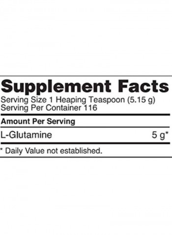 Glutamine Amino Acid Powder - Unflavoured - 116 Servings