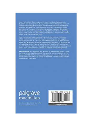 Post-Materialist Business : Spiritual Value-orientation In Renewing Management Hardcover