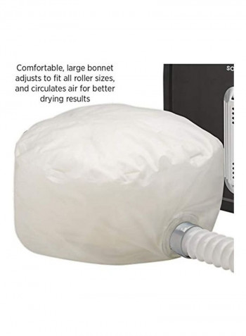 Professional Soft Bonnet Dryer أسود/أبيض