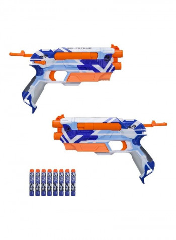 2-Piece N-Strike Elite Split Blaster Set With Dart 5.1 x 64.8cm