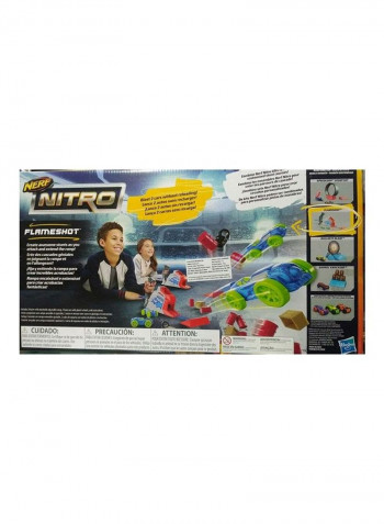 Nitro Flameshot Car Racetrack Blaster Kit 6.4 x 47cm