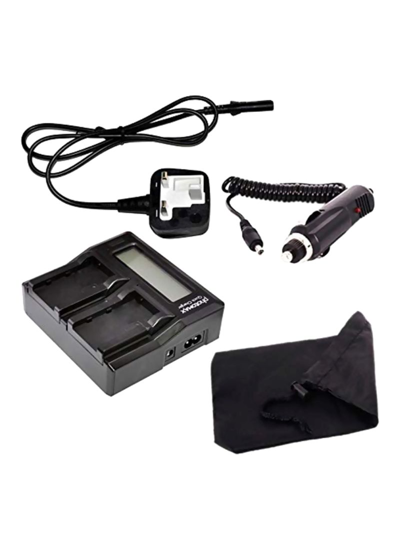 Camera Battery Charger For Canon BP-511 Black