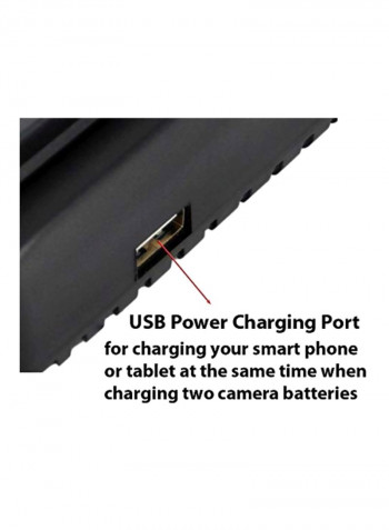 Camera Battery Charger For Canon BP-511 Black
