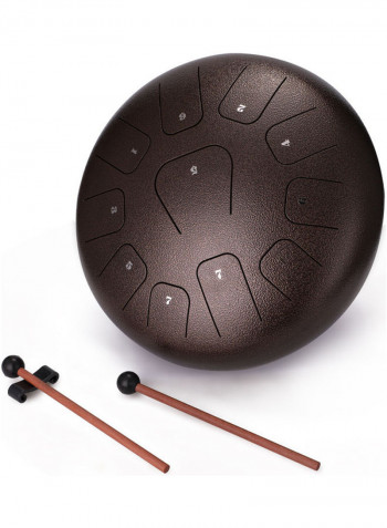 12 Inch 11-Tone Steel Tongue Drum