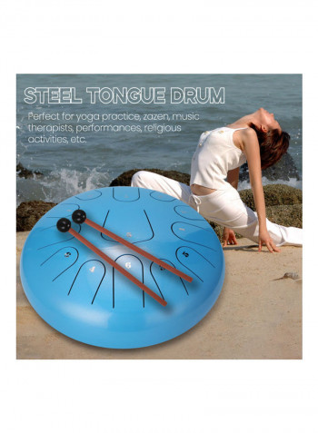 12 Inch 13-Tone Steel Tongue Drum