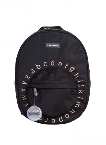 Kids School Backpack ABC Black/Gold