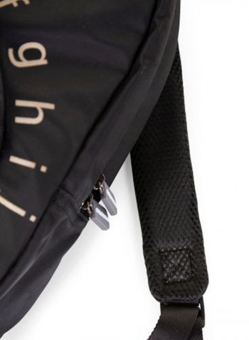 Kids School Backpack ABC Black/Gold