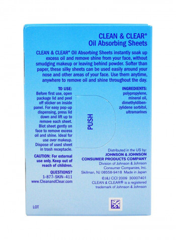 Pack Of 4 Oil Absorbing Sheets