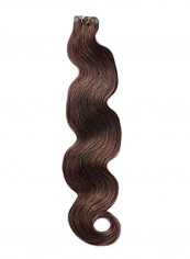 20-Piece Curly Hair Extensions Set Dark Brown 2 24inch