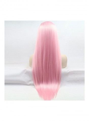Long Straight Hair Extension Pink