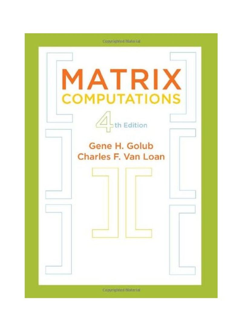 Matrix Computations Hardcover 4