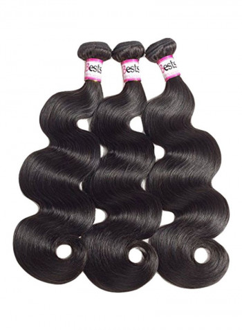 Pack Of 3 Long Curly And Wavy Hair Wig Black