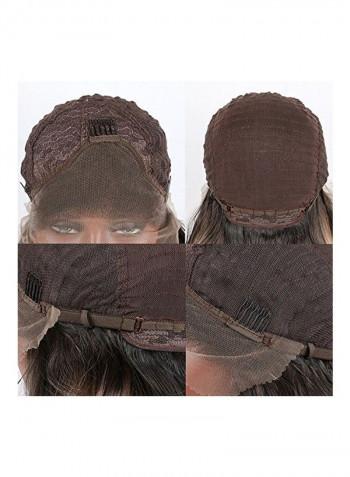 Synthetic Lace Front Hair Wig 360# Brown Red