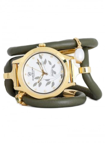 Women's Leather Analog Watch 305 GWBL