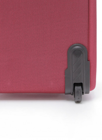4-Piece Soft Trolley Luggage Bags Set Burgundy