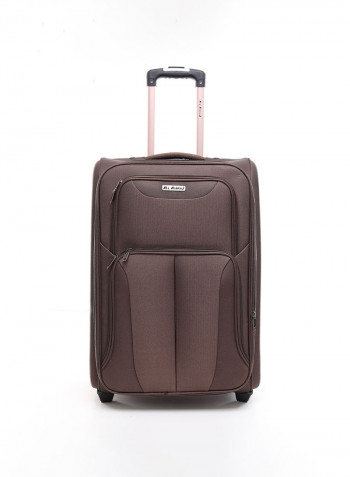 4-Piece Soft Trolley Luggage Bags Set Coffee