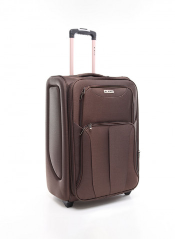 4-Piece Soft Trolley Luggage Bags Set Coffee