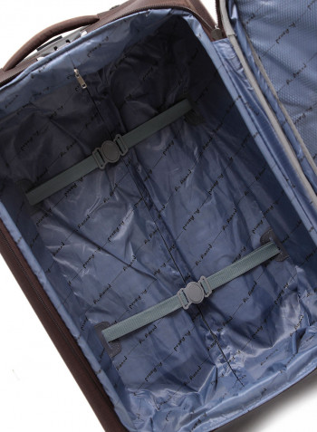 4-Piece Soft Trolley Luggage Bags Set Coffee