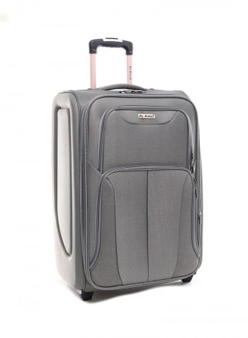 4-Piece Soft Trolley Luggage Bags Set Grey