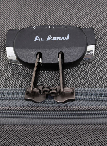 4-Piece Soft Trolley Luggage Bags Set Grey