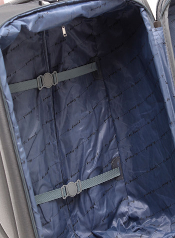 4-Piece Soft Trolley Luggage Bags Set Grey