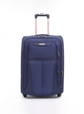 4-Piece Soft Trolley Luggage Bags Set Navy