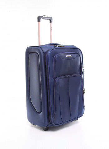 4-Piece Soft Trolley Luggage Bags Set Navy