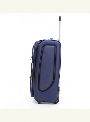 4-Piece Soft Trolley Luggage Bags Set Navy