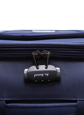 4-Piece Soft Trolley Luggage Bags Set Navy