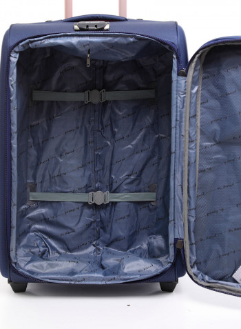 4-Piece Soft Trolley Luggage Bags Set Navy