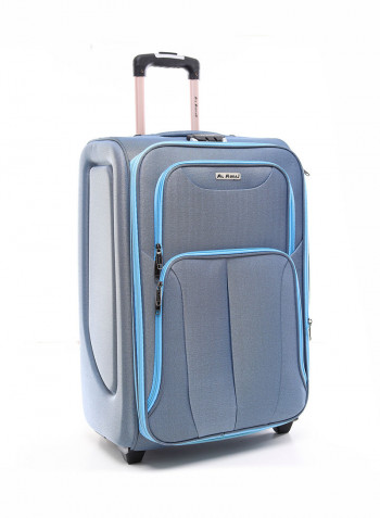 4-Piece Soft Trolley Luggage Bags Set Sky Blue