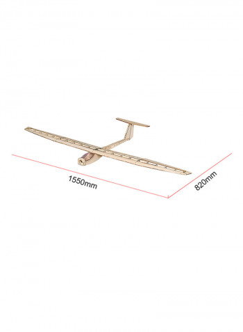 Dancing Wing Glider Wingspan Airplane With Kit F1501 60x14x8centimeter