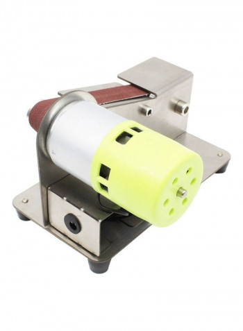 Fixed Angle Knife Sharpener Belt Sander Set Silver/Brown/Green