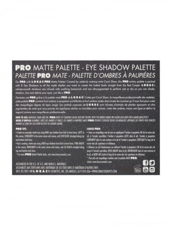 Pro Matte Eye Shadow Palette Multicolour