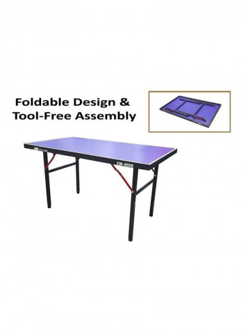 Foldable Indoor Tennis Table 137x76.2x76cm