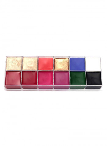 12 Colour Eyeshadow Palette Multicolour