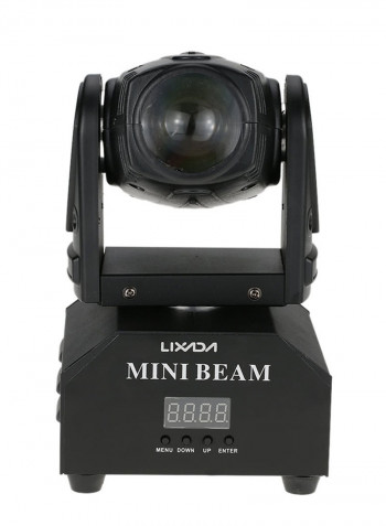 LED Rotating Moving Head Lamp Black 20 x 12.7 x 12.2centimeter