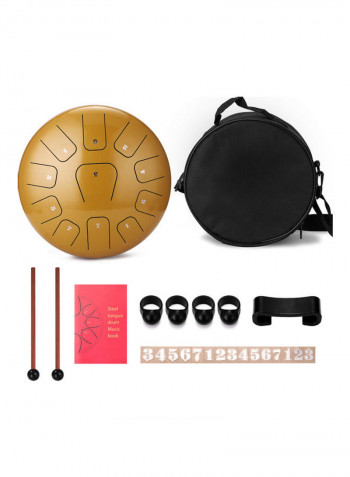 12 Inch 11-Tone Steel Tongue Drum