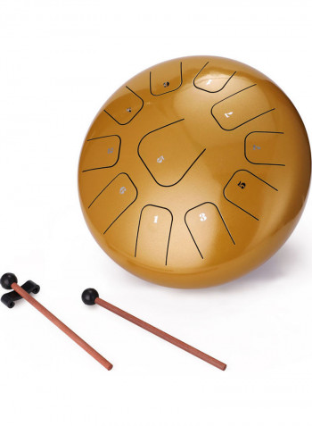 12 Inch 11-Tone Steel Tongue Drum