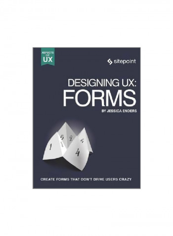 Designing UX: Forms Paperback English by Jessica Enders - 23/Sep/16